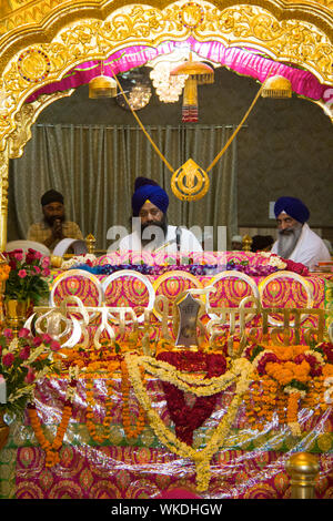 Gurdwara, Gurdwara Bangla Sahib, New Delhi, Indien Stockfoto