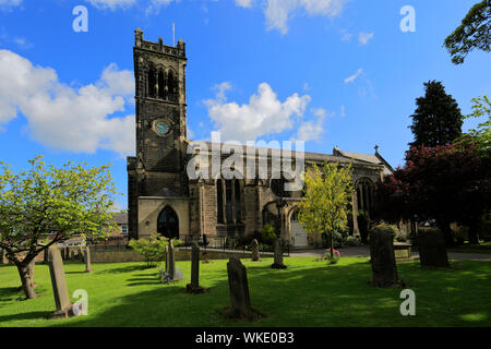 Die Pfarrkirche St. Jakobus, Wetherby Stadt, North Yorkshire, England, Großbritannien Stockfoto