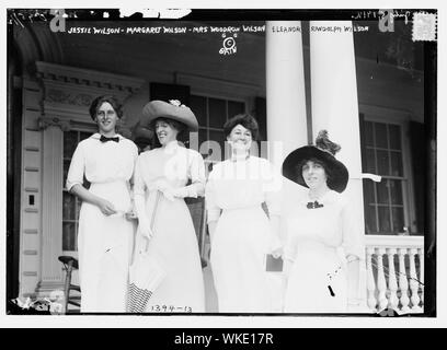 Jessie Wilson, Frau Margaret Wilson, Woodrow Wilson, Eleanor Randolph Wilson Stockfoto