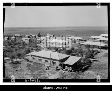Jüdische Siedlung des Gat in der Nähe von Ancient Gath, östlich von Gaza Road, 1941 gegründet Stockfoto