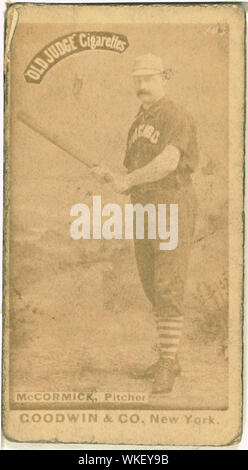 Jim McCormick, Chicago weiße Strümpfe, Baseball card Portrait Stockfoto