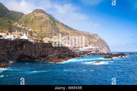 Landschaft von Porto Moniz, Insel Madeira, Portugal Stockfoto