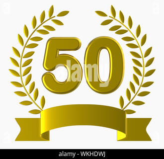 50. Geburtstag Bedeutung glücklich und Spaß Stockfoto