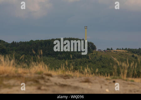 Polen, BLEDOW, 14. JULI 2019: Bledow Wüste (Pustynia Bledowska) Fläche von Sands auf der Schlesischen Hochland in der Woiwodschaft Kleinpolen Stockfoto