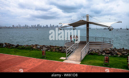 Panama City Panorama mit touristischen Sicht von el Ursache weg Stockfoto