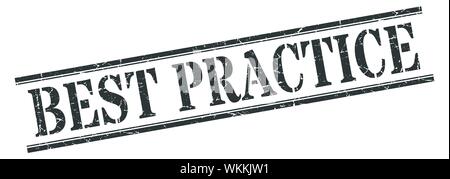 Best practice Stempel. best practice Square grunge unterzeichnen. best practice Stock Vektor