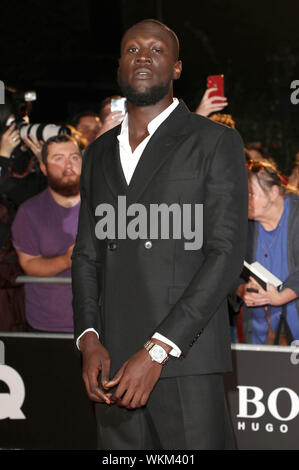 London, Großbritannien. 03 Sep, 2019. Stormzy Teilnahme an der GQ Männer des Jahres Awards 2019 in der Tate Modern am 3. September 2019 in London, Großbritannien Quelle: Geisler-Fotopress GmbH/Alamy leben Nachrichten Stockfoto