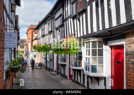 Ledbury Stadtrat Büros. Holz gerahmten historischen Gebäude entlang Church Lane, Ledbury Herefordshire. England Stockfoto