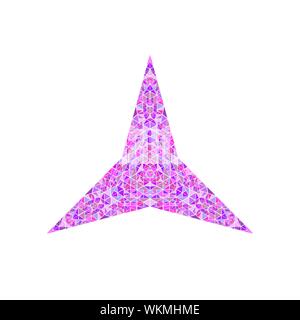 Bunte ornament Star shape-polygonalen abstrakte Zier geometrische Geometrische vektor design Element aus Mosaik Dreiecke Stock Vektor