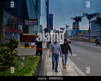 Straßen der peruanischen Hauptstadt Lima Peru Stockfoto