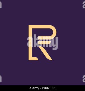 Kreative Innovative Initial logo RR R. minimalen Luxus Monogramm. Professionelles Design. Premium Business Schriftbild. Alphabet Symbol. Stock Vektor