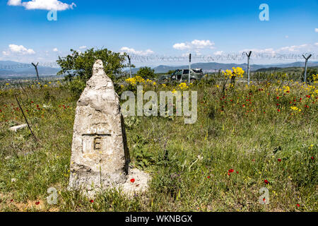 Griechenland, Grenze zu North Mazedonien, an die Grenze 52, Stockfoto
