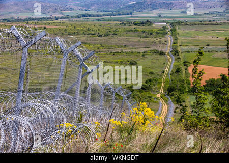 Griechenland, Grenze zu North Mazedonien, an die Grenze 52, Stockfoto
