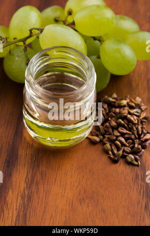 Traubenkernöl Stockfoto