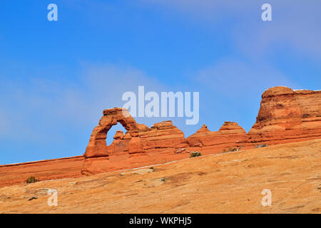 Feuerofen Felsen und versteinerte Sanddünen, Arches National Park, Utah, USA Stockfoto