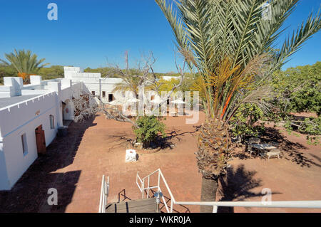 Das Innere des Fort Namutoni in den Etosha Nationalpark, Namibia Stockfoto