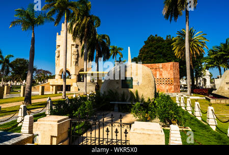 Santiago de Cuba, Kuba - 2019. Fidel Castro Grab in Santiago de Cuba. Santa Ifigenia Friedhof Ruhestätte von ein paar bemerkenswerte Kubaner. Stockfoto