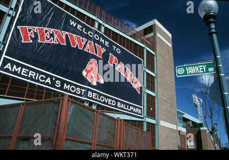 Yawkey Way im Fenway Park Stockfoto