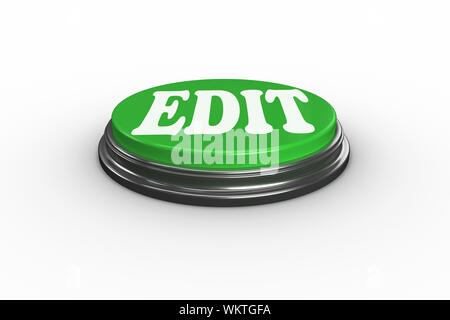 Das Wort bearbeiten auf digital erzeugten grüne Drucktaste Stockfoto