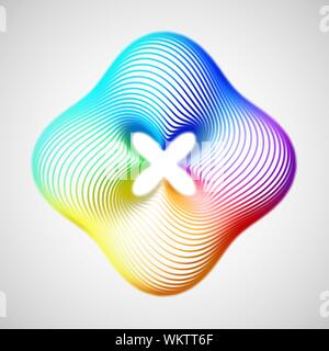 3D kreative Hintergrund oder Dekoration Element. Abstraktes Farbmuster. Stock Vektor
