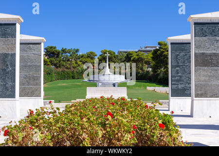 Commonwealth Soldatenfriedhof in Alimos Bezirk, Stadt Athen, Griechenland. Stockfoto