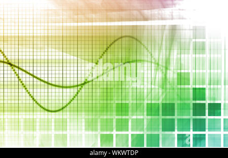 Ein Tech futuristische Business Chart abstrakte Kunst Stockfoto