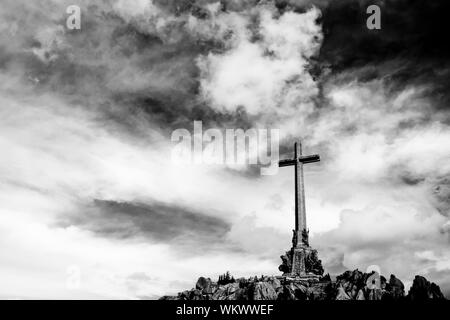 Das Tal der Gefallenen - ein Denkmal für alle Opfer des spanischen Bürgerkriegs gewidmet. Stockfoto