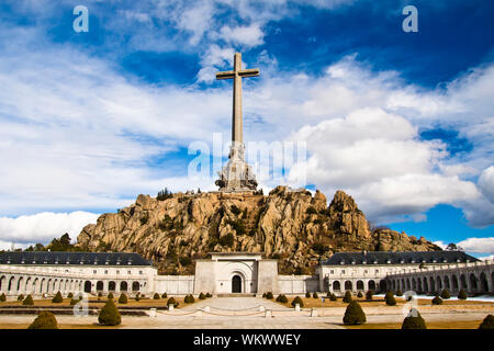 Das Tal der Gefallenen - ein Denkmal für alle Opfer des spanischen Bürgerkriegs gewidmet. Stockfoto