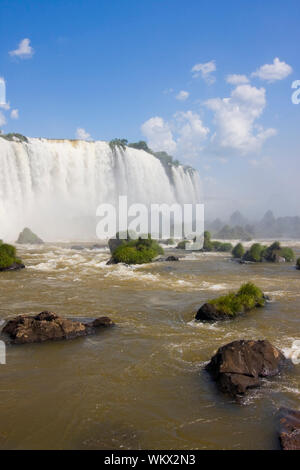 Bestandteil der Iguaçu-Wasserfälle auf der brasilianischen Seite Stockfoto