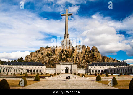 Das Tal der Gefallenen - ein Denkmal für alle Opfer des spanischen Bürgerkriegs gewidmet. Stockfoto