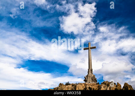 Das Tal der Gefallenen - ein Denkmal für alle Opfer des spanischen Bürgerkriegs gewidmet. Stockfoto