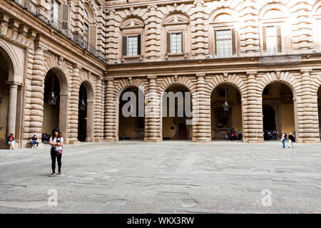 Halle des Palatin Galerie. Florenz, Toskana. Italien Stockfoto