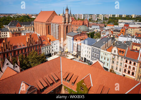 Luftaufnahme von Torun Altstadt Panorama, Polen.