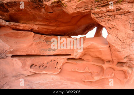 Piano Arch, Valley of Fire State Park, Nevada, USA Stockfoto