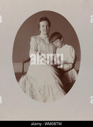 Erste Dame Edith Roosevelt, Portrait mit Sohn Quentin, Foto von Frances Benjamin Johnston, 1903 Stockfoto