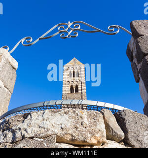 Santa Trinità di Saccargia, schöne romanische Kirche im Norden von Sardinien Sassari Provinz. Itay. Stockfoto