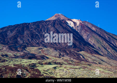 Vulkan Landschaft bei El Teide in Teneriffa. Stockfoto