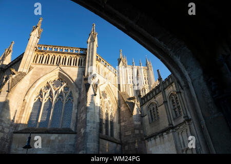 Kapitel Haus außen, Wells Cathedral, Somerset, Großbritannien Stockfoto