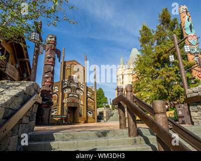 Ansicht des Epcot Themenpark in Disney World in Orlando, Florida. Epcot ist einer der größten Themenparks im Park. Stockfoto