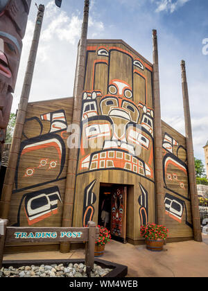 Ansicht des Epcot Themenpark in Disney World in Orlando, Florida. Epcot ist einer der größten Themenparks im Park. Stockfoto