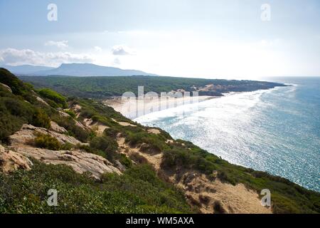 Cañuelo Strand neben Zahara de Los Atunes in Cadiz Andalusien Spanien Stockfoto