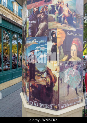 Ansicht des Epcot Themenpark in Disney World in Orlando, Florida. Epcot ist einer der größten Themenparks im Park. Stockfoto