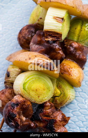 Vom Grill Kebab (Schaschlik) Stockfoto