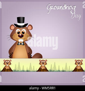 Groundhog Day Stockfoto
