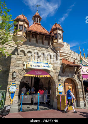 Einen Blick auf die berühmten Disney World in der Nähe von Orlando, Florida. Disney World ist einer der größten und berühmtesten Familie Parks. Stockfoto