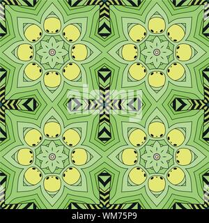 Moderne Vector Illustration. Schöne Geometrie vektor Muster. Blumen exotische vintage Dekoration. Stock Vektor