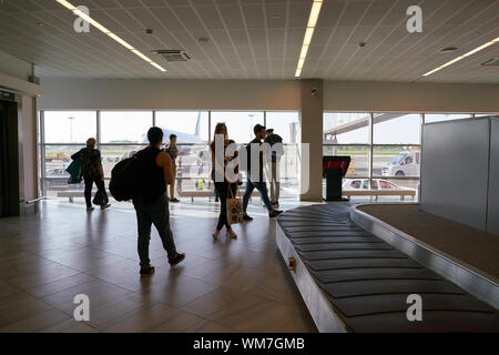 KALININGRAD, Russland - ca. Mai 2018: Innenraum geschossen von Khrabrovo Airport. Stockfoto