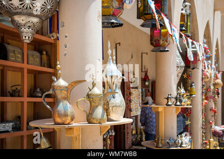 Handwerk auf dem Markt in Nizwa, Oman Stockfoto