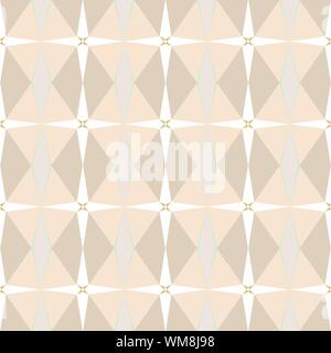 Nahtlose wiederholbare geometrische Muster mit Biskuit, stämmiger Wald und Schnee Farben. Stockfoto