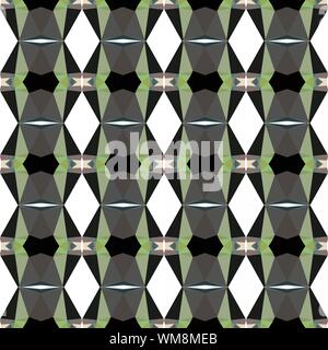 Nahtlose wiederholbare geometrische Muster mit dunklen Schiefergrau, dunkle Meer grün und bisque Farben. Stockfoto